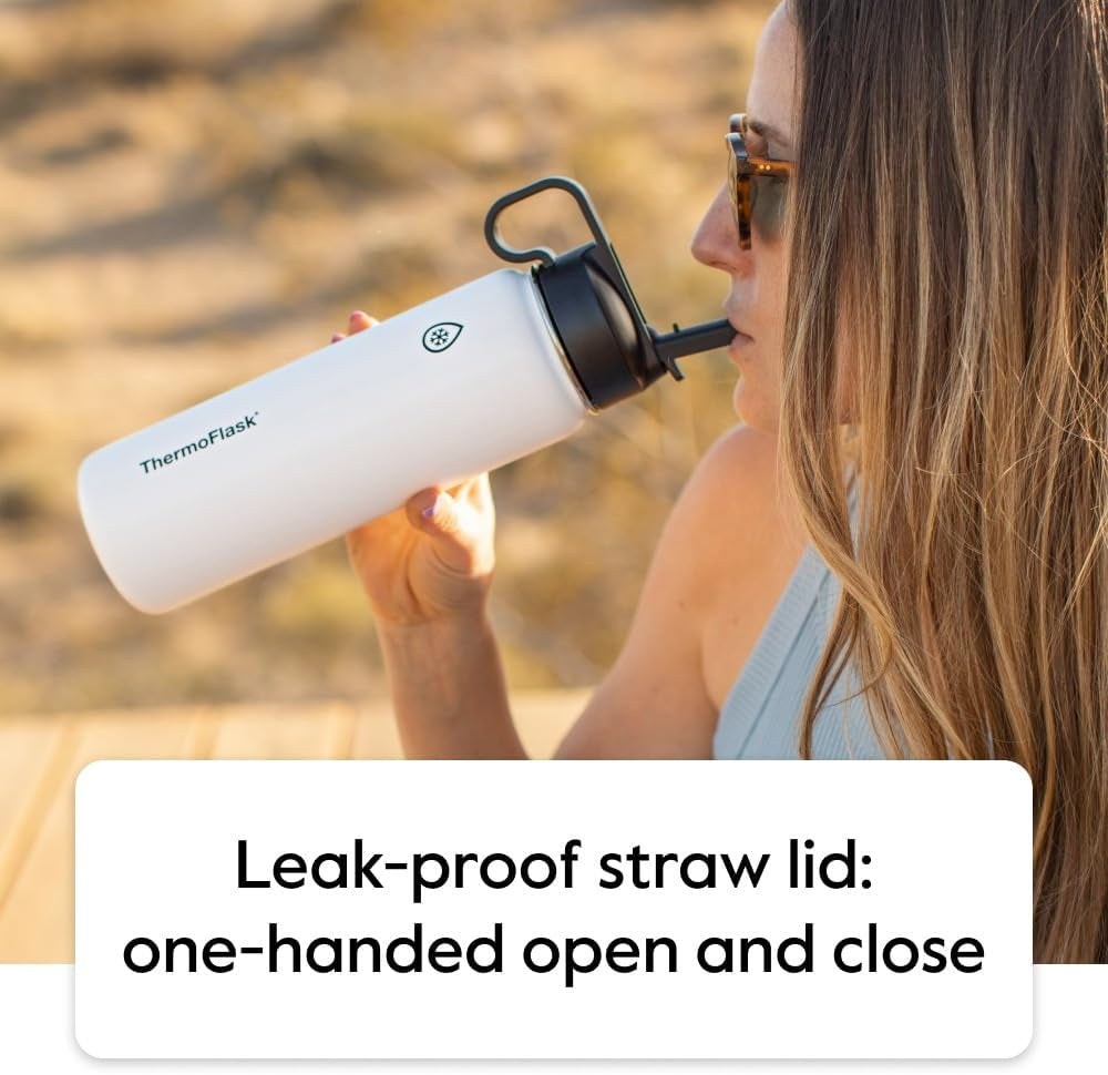 HomeVirtue™ 18oz Vacuum Insulated Water Bottle – Keeps Drinks Cold for 24 Hours