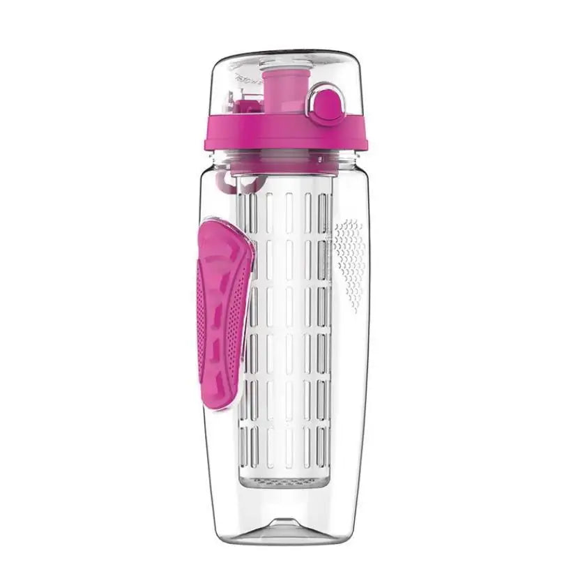 BPA-Free Fruit Infuser Water Bottle for Fitness and Sports, Ideal for Infused Lemon Water and Juice Shaking, Perfect for Women